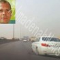 السيارة التي كان يقودها الدنماركي توماس هوبنر في الرياض - من الفيديو