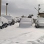 الثلوج تغطي السيارات في عمان