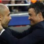 لويس إنريكي مدرب برشلونة و بيب جوارديولا