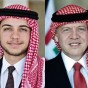 الملك عبد الله وولي العهد الامير الحسين