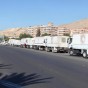 قافلة مساعدات متوجهة إلى معضمية الشام ومضايا والزبداني