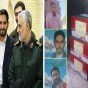 عناصر الحرس الثوري وتوابيتهم ويظهر أحدهم مع قاسم سليماني