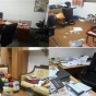 صور من مداهمة مكاتب الحركة الاسلامية