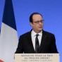 الرئيس الفرنسي فرنسوا هولاند في افتتاح مؤتمر باريس للسلام