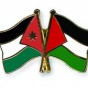 علم الاردن و فلسطين
