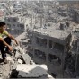 آثار الدمار جراء العدوان الاسرائيلي الأخير على غزة - ارشيف