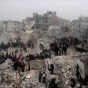 آثار القصف على مدينة حلب - ارشيفية