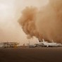 غبار في مطار الملكة علياء -  ارشيف
