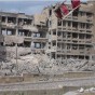 صورة لمستشفى مدمر في مدينة حلب شمال سوريا