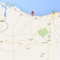 خريطة توضح موقع مدينة صبراتة غرب ليبيا