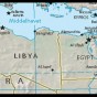 خارطة مصر وليبيا