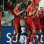 فرحة لاعبي بايرن ميونيخ بالفوز الكبير على فولفسبورغ