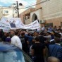من مراسم تشييع عبد الله الزعبي في إربد