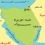 خريطة توضح شبه جزيرة سيناء