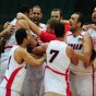 المنتخب الأردني لكرة السلة يحتفل - تعبيرية