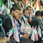 جانب من حفل الزفاف الجماعي في غزة الأحد