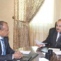 الدكتور بسام أبو خضير و  مدير التعليم العالي في وزارة التعليم العالي في موريتانيا - من اللقاء