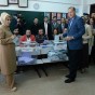 أردوغان وزوجته يدليان بصوتيهما بالانتخابات البلدية