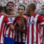 فرحة لاعبو أتلتيكو بتحقيق أحد الانتصارات