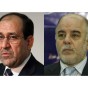 رئيس الوزراء العراقي حيدر العبادي ونوري المالكي - ارشيف