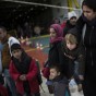 صورة أرشيفية لأطفال مهاجرين وصولوا الى اوروبا رفقة ذويهم العام الماضي