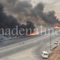 احتراق صهريج نفط - ارشيف المدينة نيوز