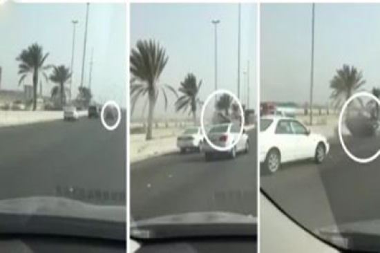 شاهد.. عناد بين سائقين ينتج عنه حادث اليم