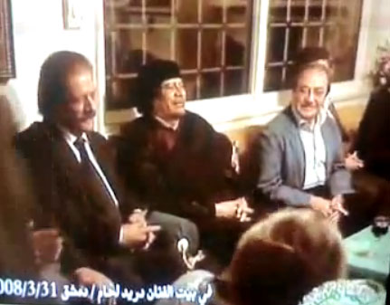 علي الديك و القذافي 