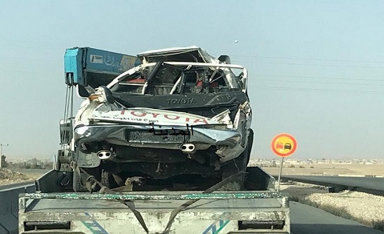 بالصور : اردني كتب على سيارته عن الموت .. انظر ماذا حدث له