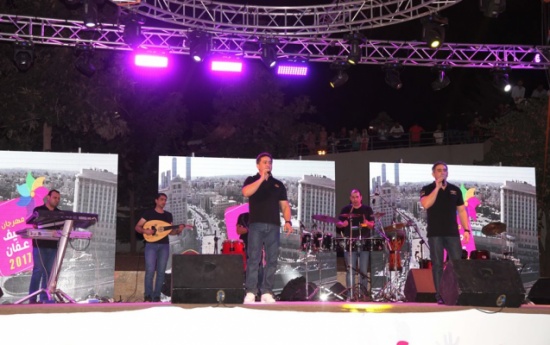 صور :  جمهور "صيف عمان" يعيشون ليلة أردنية مع نجوم الاغنية الوطنية .