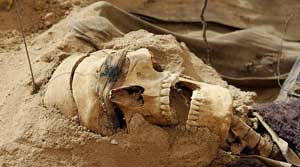 العثور على جمجمة وعظام لشخص مجهول في بيرين  