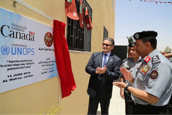 قوات الدرك تفتتح مباني في الزعتري