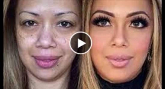 بالفيديو: شاهد تاثير المكياج على البنات فى لقطات صادمه تعرض لأول مرة!