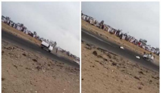 شاهد: شابان يطيران في الهواء نتيجة انقلاب سيارة مفحط