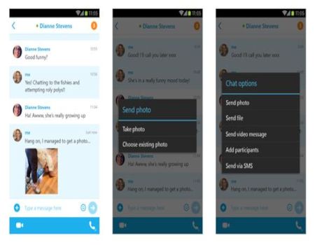 "سكايب" يتيح إرسال الصور للأصدقاء غير المتصلين بالإنترنت