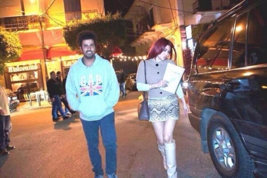 بالصور: هيفاء وهبي تصل موقع مسلسلها الجديد