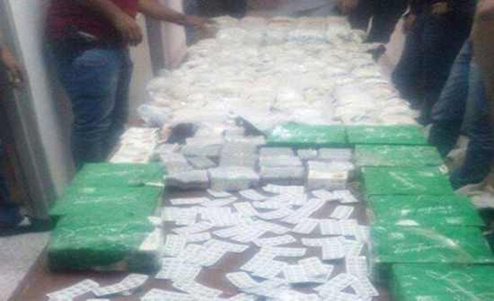 ضبط 100 الف حبة كبتاجون و15 الف حبة ترامادول ضبط 100 الف حبة كبتاجون و15 الف حبة ترامادول