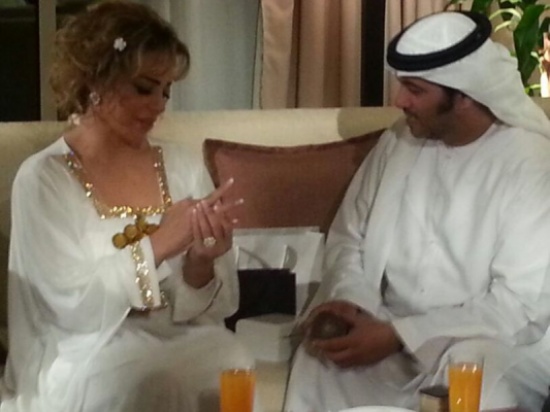 بالصور : خطوبة الفنانة سوزان نجم الدين على رجل اعمال خليجي
