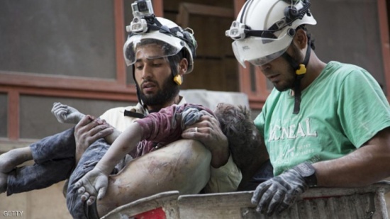 أطفال قتلى ومصابون بقصف مدفعي مكثف على حلب أطفال قتلى ومصابون بقصف مدفعي مكثف على حلب