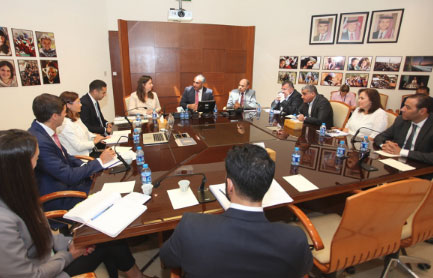 أمين عمان يستقبل وفد البنك الاوروبي لإعادة الإعمار والتنمية