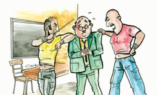 اعتداء طالب مهني على معلمه في المفرق اعتداء طالب مهني على معلمه في المفرق