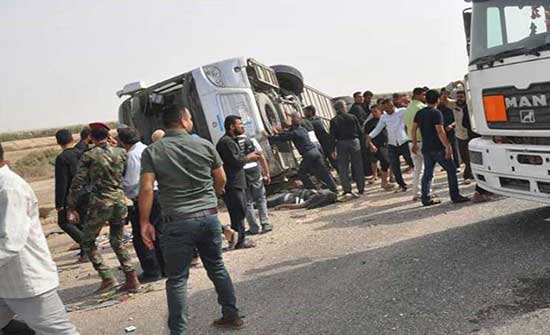 مقتل واصابة 11 زائرا ايرانيا في العراق بحوادث سير مقتل واصابة 11 زائرا ايرانيا في العراق بحوادث سير