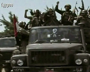 الدبابات السورية تدخل جسر الشغور