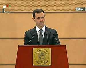 الأسد يصنف المتظاهرين ويؤكد المؤامرة 