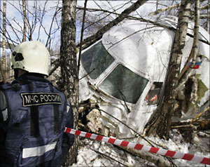 44 قتيلا بتحطم طائرة روسية  