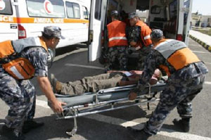  وفاة شخص إثر سقوط خزان ماء عليه وإصابة (5) أخرين  اثر حادث تدهور في جرش