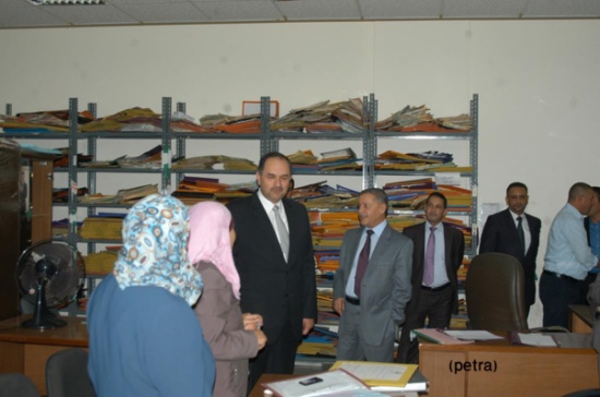 وزير العدل يتفقد قصر العدل في السلط