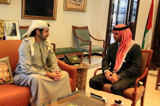 الأمير حمزة يلتقي الشيخ زايد بن سلطان بن خليفة آل نهيان