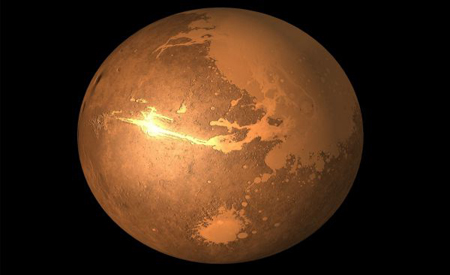 بالصور : ​سر ظهور كائنات غريبة في المريخ