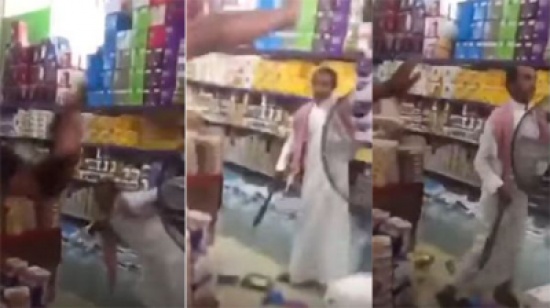 شاهد : سطو على امرأة مسنة بـ ساطور